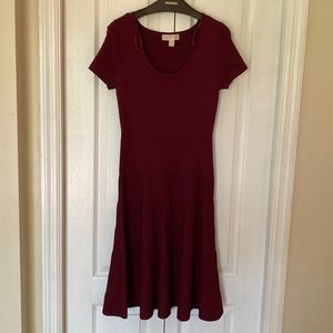 Michael Kors maroon/ red knit dress.